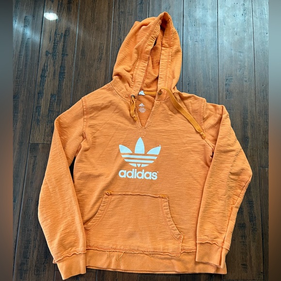 adidas Tops - Orange Adidas Sweatshirt